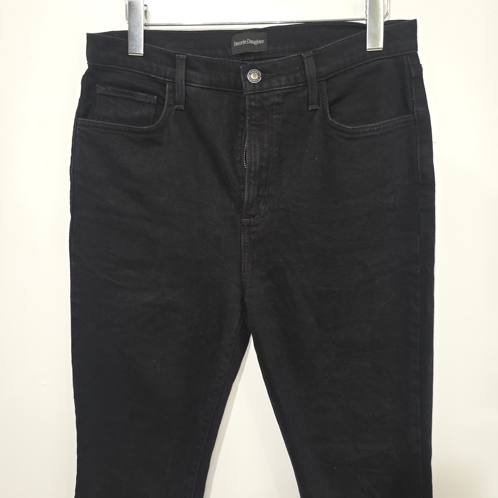 Davorite Daughter Valentina Shortie Black Jeans High rise boot cut. sz.30